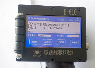 중국 고성능 소형 휴대용 잉크 제트 코더 기계 12.7MM 인쇄 고도 협력 업체