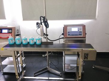 중국 4개의 선 산업 기호화 잉크 제트 Cij 인쇄 기계, 자동적인 배치 기호화 기계 협력 업체